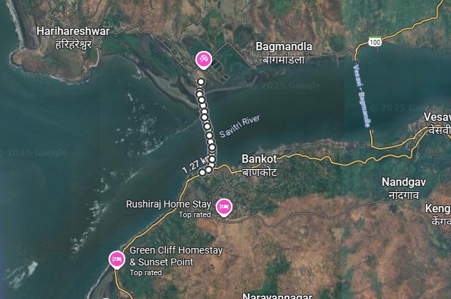 Bankot Creek Bridge Alignment