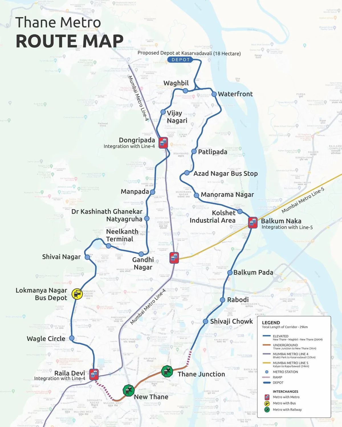 Thane Metro Package C-01: Elevated Viaduct Between UG Ramp & Balkum Naka